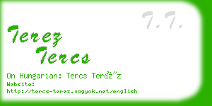 terez tercs business card